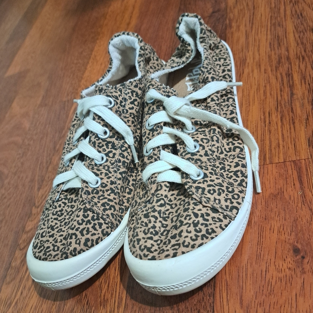 Mad Love Cheetah Sneakers.